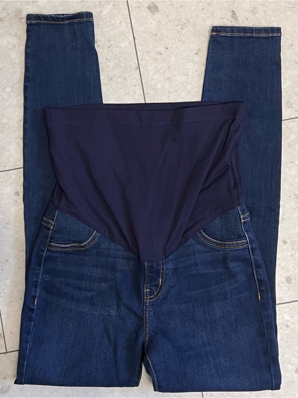 Pinkblush Navy Maternity Skinny Jeans